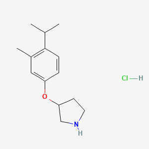 3-(4-Isopropyl-3-methylphenoxy)pyrrolidine hydrochloride - 1220019-19-1