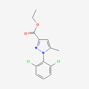 1-(2,6-Dichloro-phenyl)-5-methyl-1H-pyrazole-3-carboxylic acid ethyl ester - 1033586-29-6