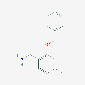 (2-(Benzyloxy)-4-methylphenyl)methanamine - 1457548-54-7