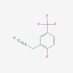 1-Fluoro-2-(prop-2-yn-1-yl)-4-(trifluoromethyl)benzene - 2229492-89-9