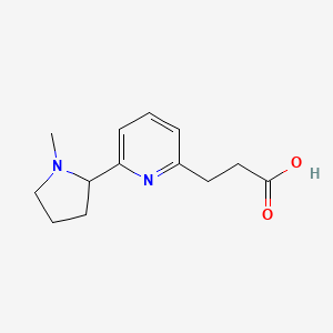 3-(6-(1-Methylpyrrolidin-2-yl)pyridin-2-yl)propanoic acid - 1316221-54-1