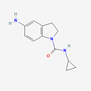 5-Amino-N-cyclopropyl-2,3-dihydro-1H-indole-1-carboxamide - 1247128-02-4