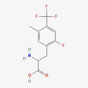 2-Fluoro-5-methyl-4-(trifluoromethyl)-DL-phenylalanine - 1435806-24-8