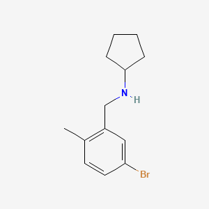 N-[(5-bromo-2-methylphenyl)methyl]cyclopentanamine - 1515243-96-5