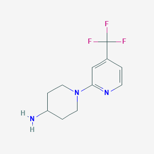 1-(4-Trifluoromethylpyridin-2-yl)piperidine-4-ylamine - 898271-33-5