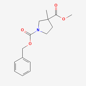 1-Benzyl 3-methyl 3-methylpyrrolidine-1,3-dicarboxylate - 912444-74-7