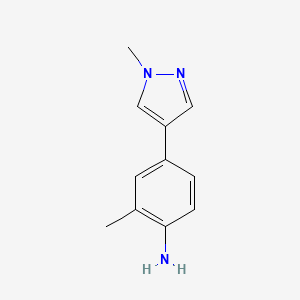 2-methyl-4-(1-methyl-1H-pyrazol-4-yl)aniline - 1182990-80-2