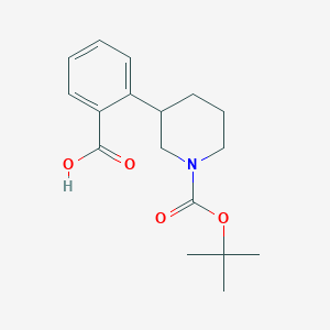 2-(1-(Tert-butoxycarbonyl)piperidin-3-yl)benzoic acid - 908334-22-5