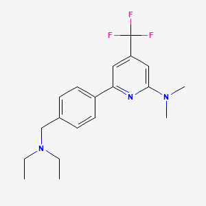 [6-(4-Diethylaminomethyl-phenyl)-4-trifluoromethyl-pyridin-2-yl]-dimethyl-amine - 1311279-29-4