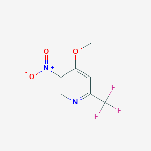 4-Methoxy-5-nitro-2-(trifluoromethyl)pyridine - 1588441-18-2