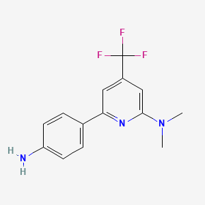 [6-(4-Amino-phenyl)-4-trifluoromethyl-pyridin-2-yl]-dimethyl-amine - 1311278-01-9