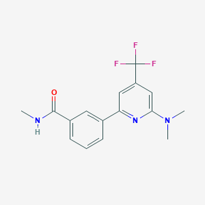 3-(6-Dimethylamino-4-trifluoromethyl-pyridin-2-yl)-N-methyl-benzamide - 1311278-98-4