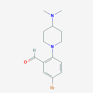 5-Bromo-2-(4-(dimethylamino)piperidin-1-yl)benzaldehyde - 1774896-24-0