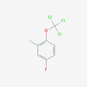 4-Fluoro-2-methyl-1-(trichloromethoxy)benzene - 1404194-67-7