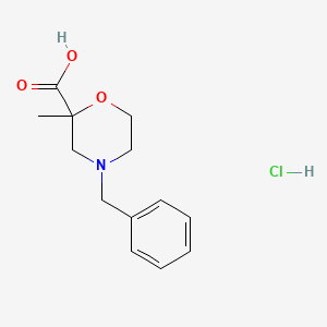 4-Benzyl-2-methyl-morpholine-2-carboxylic acidhydrochloride - 1361112-36-8