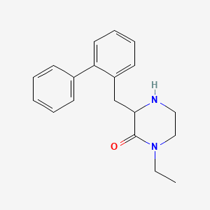 3-([1,1'-Biphenyl]-2-ylmethyl)-1-ethylpiperazin-2-one - 1361111-63-8