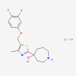 4-[5-(3,4-Difluoro-phenoxymethyl)-4-methyl-thiazol-2-yl]-azepan-4-ol hydrochloride - 1361111-22-9