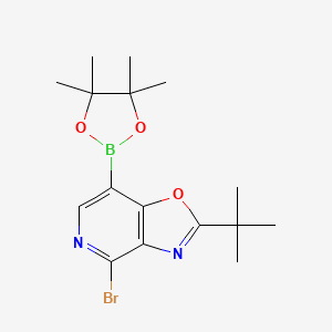 4-Bromo-2-(tert-butyl)-7-(4,4,5,5-tetramethyl-1,3,2-dioxaborolan-2-YL)oxazolo[4,5-C]pyridine - 2096998-45-5