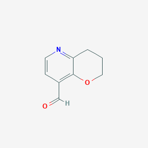 3,4-dihydro-2H-pyrano[3,2-b]pyridine-8-carbaldehyde - 1346446-93-2