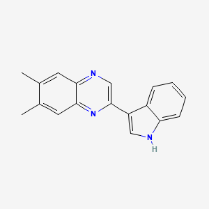 2-(1H-Indol-3-yl)-6,7-dimethyl-quinoxaline - 1314446-36-0