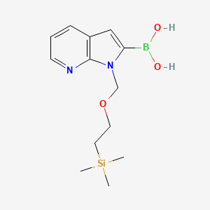 (1-((2-(Trimethylsilyl)ethoxy)methyl)-1H-pyrrolo[2,3-b]pyridin-2-yl)boronic acid - 1286776-82-6