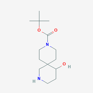 Tert-butyl 5-hydroxy-2,9-diazaspiro[5.5]undecane-9-carboxylate - 1367935-91-8