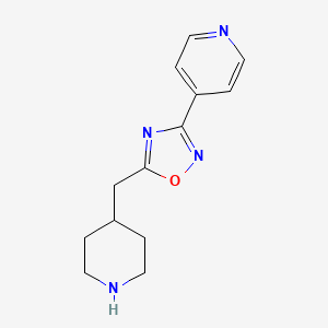 4-[5-(Piperidin-4-ylmethyl)-1,2,4-oxadiazol-3-yl]pyridine - 1239722-79-2
