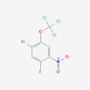 1-Bromo-5-fluoro-4-nitro-2-(trichloromethoxy)benzene - 1417566-54-1