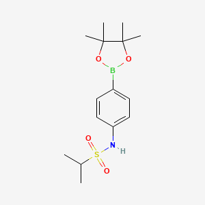 Propane-2-sulfonic acid [4-(4,4,5,5-tetramethyl-[1,3,2]dioxaborolan-2-yl)-phenyl]-amide - 914606-98-7