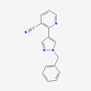 2-(1-Benzyl-1H-pyrazol-4-yl)-nicotinonitrile - 870067-45-1