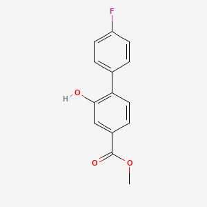 [1,1'-Biphenyl]-4-carboxylic acid, 4'-fluoro-2-hydroxy-, methyl ester - 198994-01-3