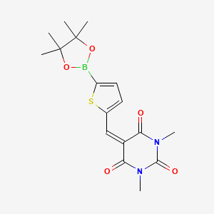 1,3-Dimethyl-5-[5-(4,4,5,5-tetramethyl-[1,3,2]dioxaborolan-2-yl)-thiophen-2-ylmethylene]-pyrimidine-2,4,6-trione - 1449135-43-6