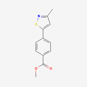 4-(3-Methyl-isothiazol-5-yl)-benzoic acid methyl ester - 39101-02-5