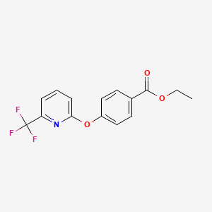 Ethyl 4-{[6-(trifluoromethyl)pyridin-2-yl]oxy}benzoate - 1427460-27-2