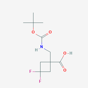 1-(Boc-aminomethyl)-3,3-difluorocyclobutane-carboxylic acid - 1363382-41-5