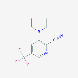 3-(Diethylamino)-5-(trifluoromethyl)picolinonitrile - 1449117-58-1