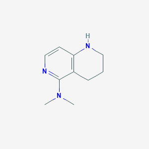 N,N-dimethyl-1,2,3,4-tetrahydro-1,6-naphthyridin-5-amine - 1820673-39-9