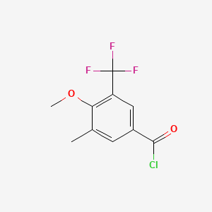 4-Methoxy-3-methyl-5-(trifluoromethyl)benzoyl chloride - 1431329-64-4