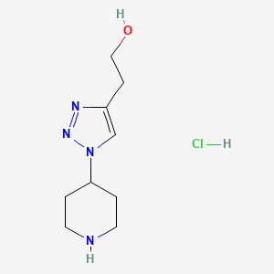 2-[1-(piperidin-4-yl)-1H-1,2,3-triazol-4-yl]ethan-1-ol hydrochloride - 1774898-52-0