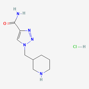 1-(Piperidin-3-ylmethyl)-1H-1,2,3-triazole-4-carboxamide hydrochloride - 1713160-63-4