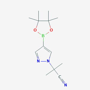 2-Methyl-2-(4-(4,4,5,5-tetramethyl-1,3,2-dioxaborolan-2-yl)-1H-pyrazol-1-yl)propanenitrile - 2095779-29-4