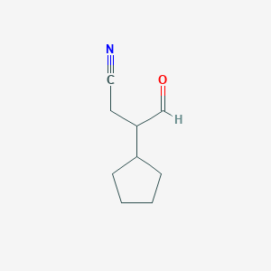3-Cyclopentyl-4-oxobutanenitrile - 1439823-13-8