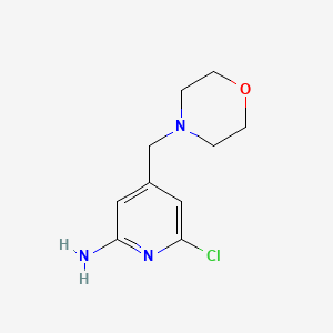 6-Chloro-4-(morpholinomethyl)pyridin-2-amine - 1334294-43-7