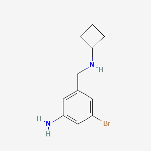 3-Bromo-5-[(cyclobutylamino)methyl]aniline - 1510222-80-6