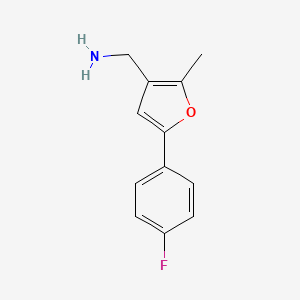 C-[5-(4-Fluoro-phenyl)-2-methyl-furan-3-yl]-methylamine - 1540544-59-9