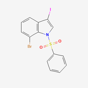 7-Bromo-3-iodo-1-(phenylsulfonyl)-1H-indole - 1774896-49-9