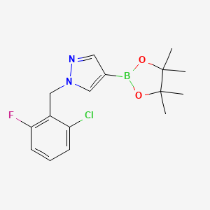 1H-Pyrazole, 1-[(2-chloro-6-fluorophenyl)methyl]-4-(4,4,5,5-tetramethyl-1,3,2-dioxaborolan-2-yl)- - 1604036-86-3