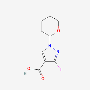 3-Iodo-1-(tetrahydro-pyran-2-yl)-1H-pyrazole-4-carboxylic acid - 1627924-17-7