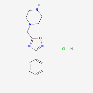 1-{[3-(4-Methylphenyl)-1,2,4-oxadiazol-5-yl]methyl}piperazine hydrochloride - 1417566-84-7