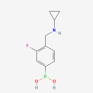 4-((Cyclopropylamino)methyl)-3-fluorophenylboronic acid - 1704064-01-6
